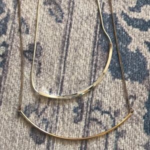 Gold and silver tone necklaces